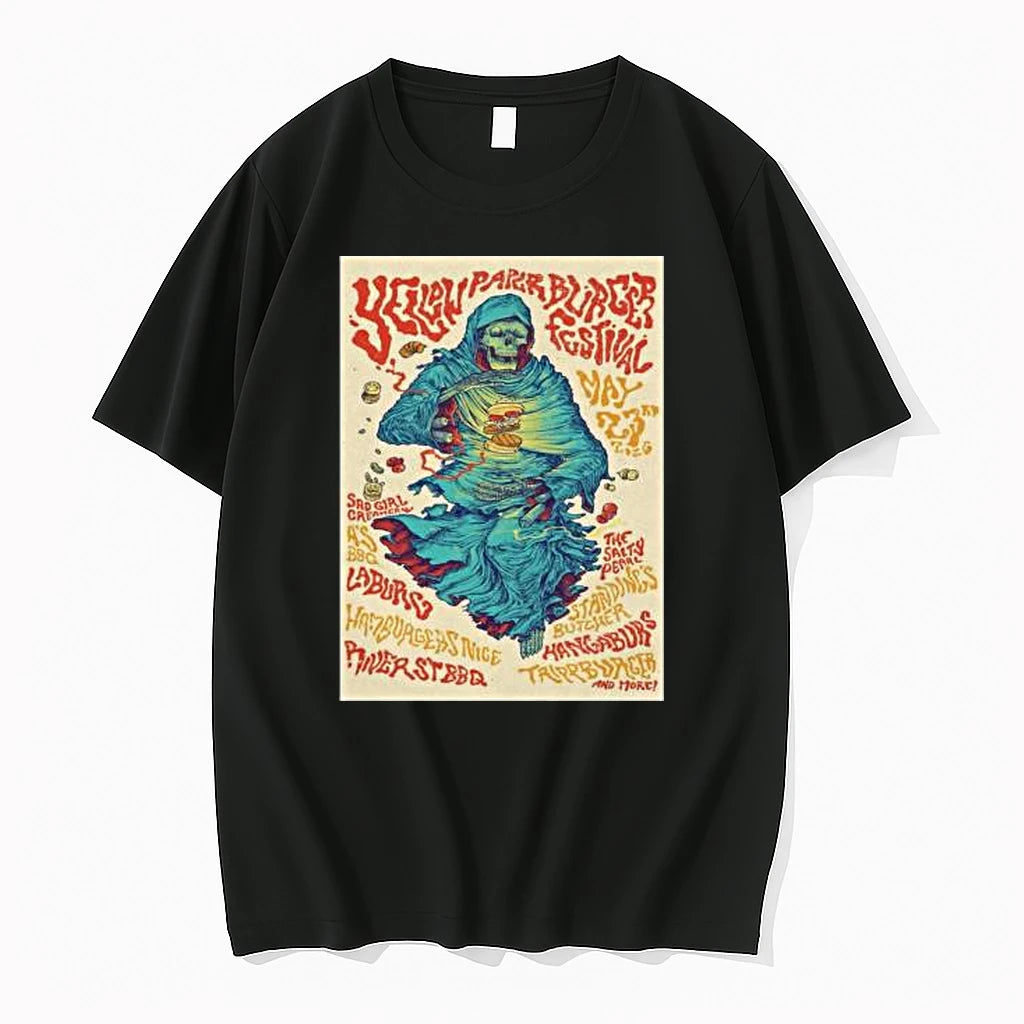 Officials Yellow Paper Burger May 23 2026 Eagle Rock Ca Tour Black T Shirt Sweater