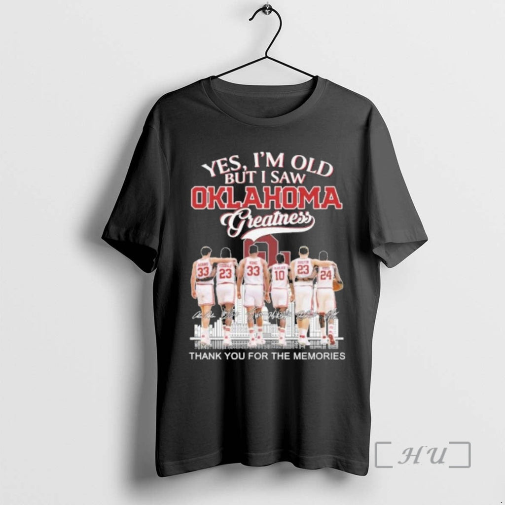 Officials Yes Im Old But I Saw Oklahoma Mens Basketball Greatness Premium T Shirts Sweater