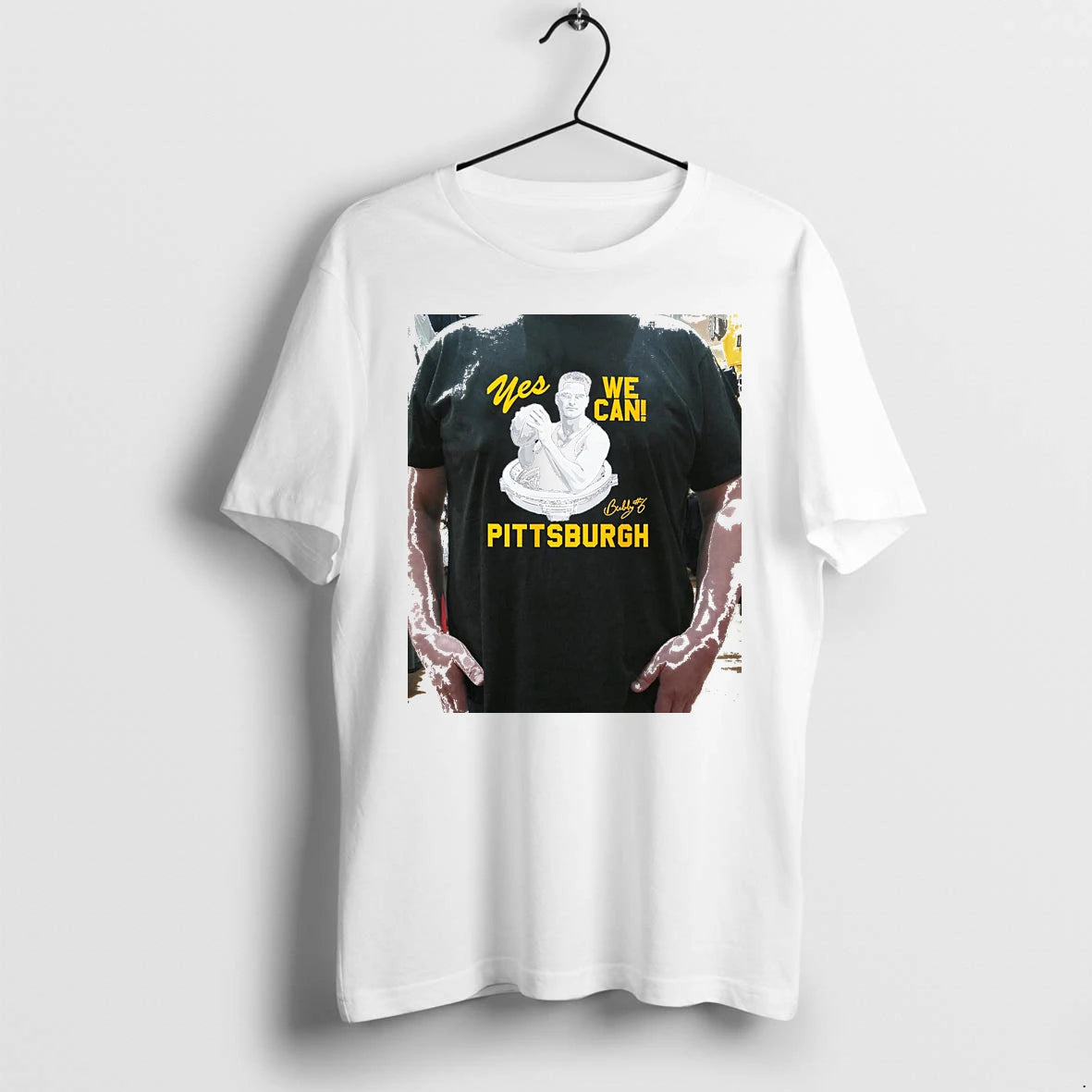 Officials Yes We Can Pittsburgh Vintage Bubby Signature Premium T Shirt