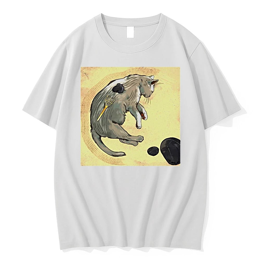 Officials Zen Garden Kitty Art T Shirt Sweater