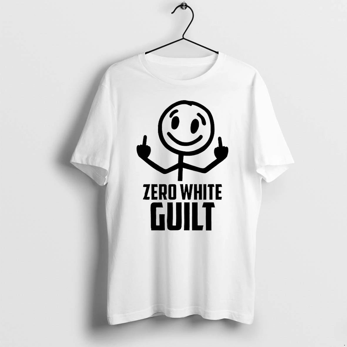 Officials Zero White Guilt Middle Fingers T Shirt Sweater