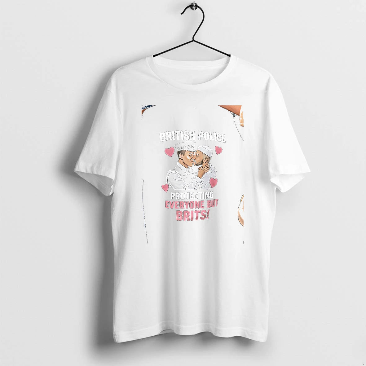 Officials Back British Police Protecting Everyone But Brits Funny Premium T Shirt