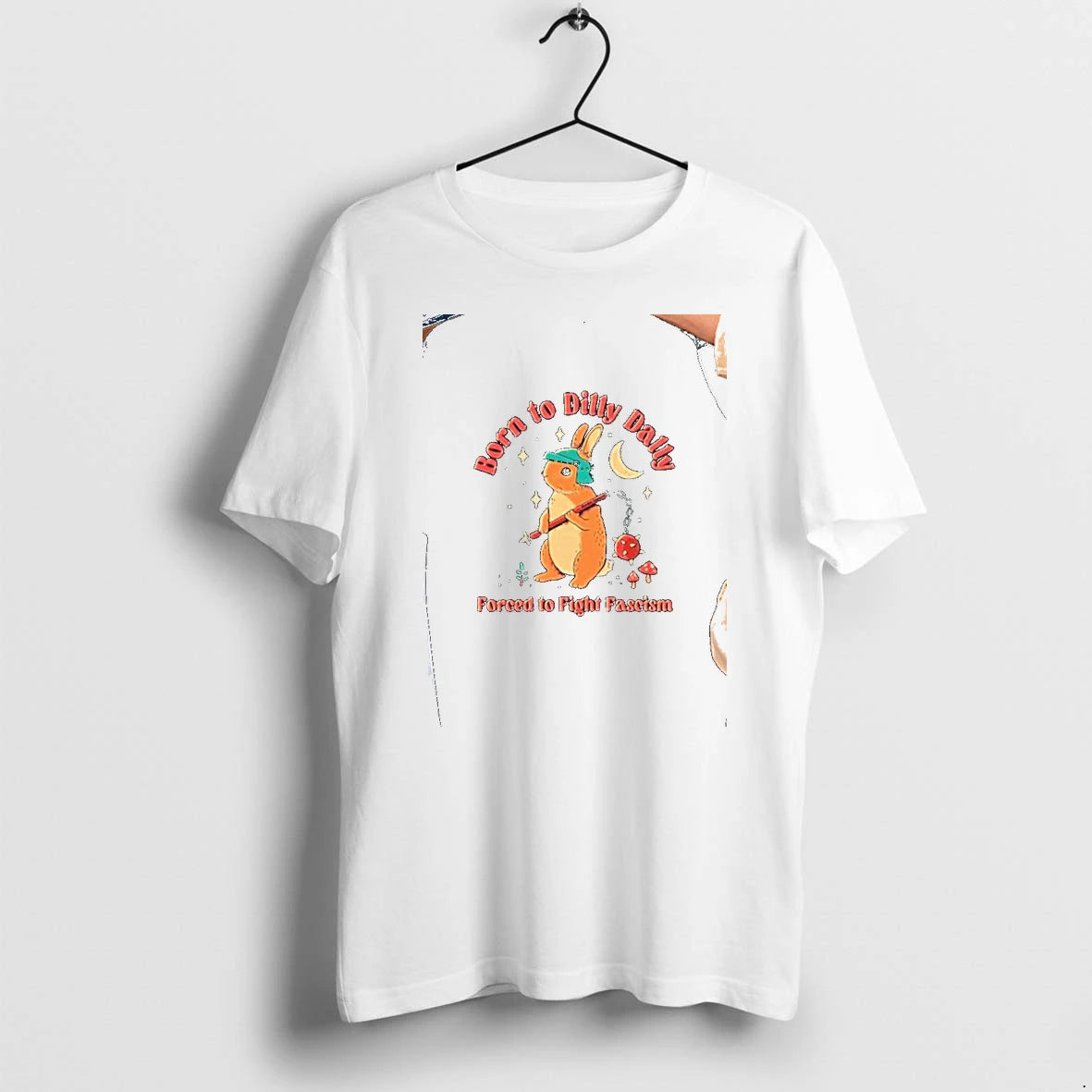 Officials Born To Dilly Dally Forced To Fight Fascism Funny Premium T Shirt