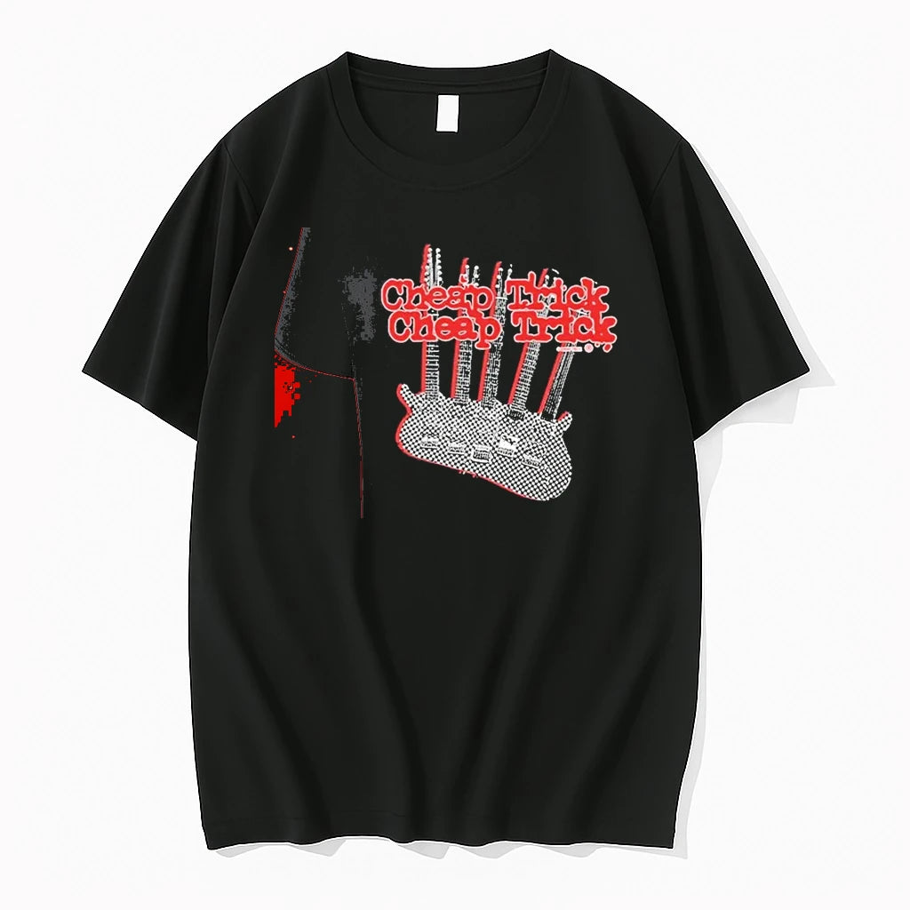 Officials Cheap Trick 5 Neck Guitars Rock Premium T Shirt