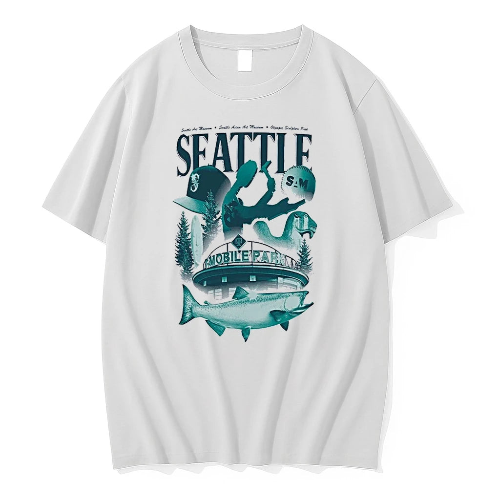 Officials Mariners Seattle T Mobile Park Art Museum Night 2026 Fish Premium T Shirt
