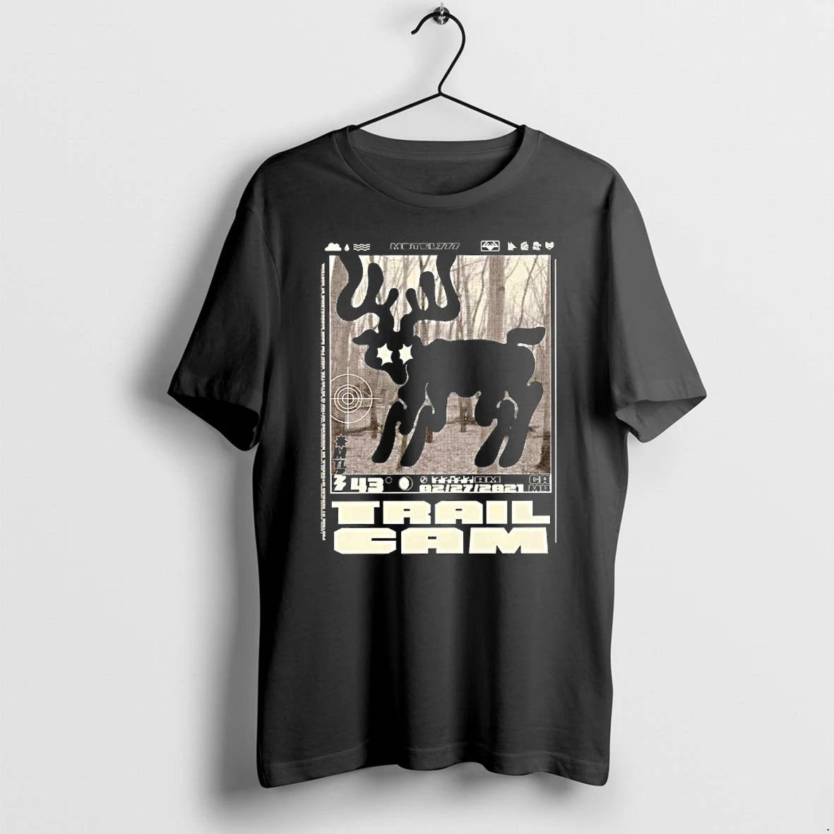 Officials Trail Cam Deer Footage At Regular Intervals For Game Surveillance Premium T Shirt