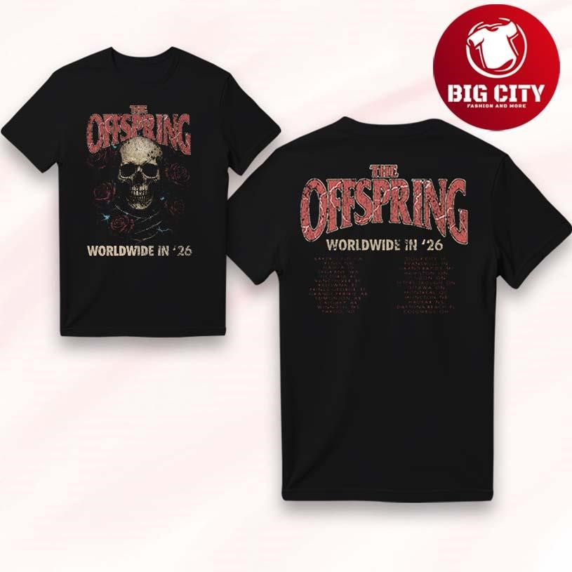 Offspring Rose Skull 2026 Ladies Tour Two Sided Shirt