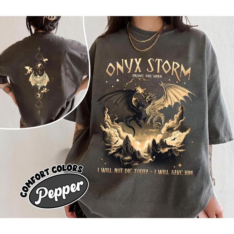 Onyx Storm Shirt Fourth Wing Shirt Violet Sorrengail Shirt Fourth Wing Basgiath War College I Will Save Him T-Shirts