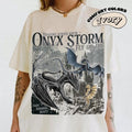 Onyx Storm Fourth Wing Shirt Dragon Rider Bookish Book Lover Fantasy Book Tairn&Andarnastyle{N002}2 T-Shirts