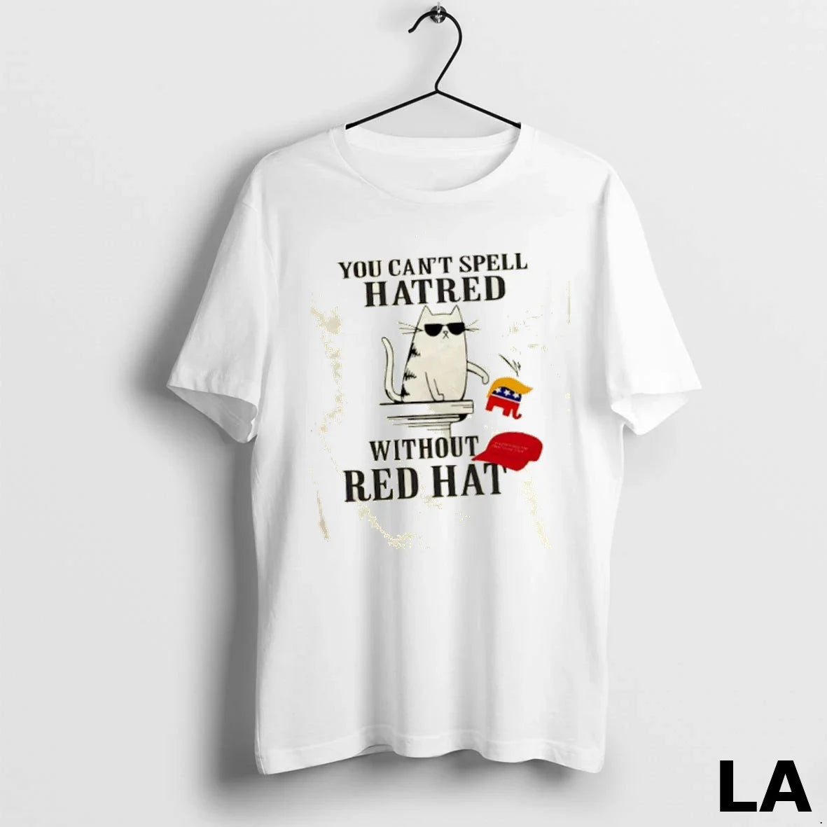 Original 2025 Cat You Cant Spell Hatred Without Red Hat