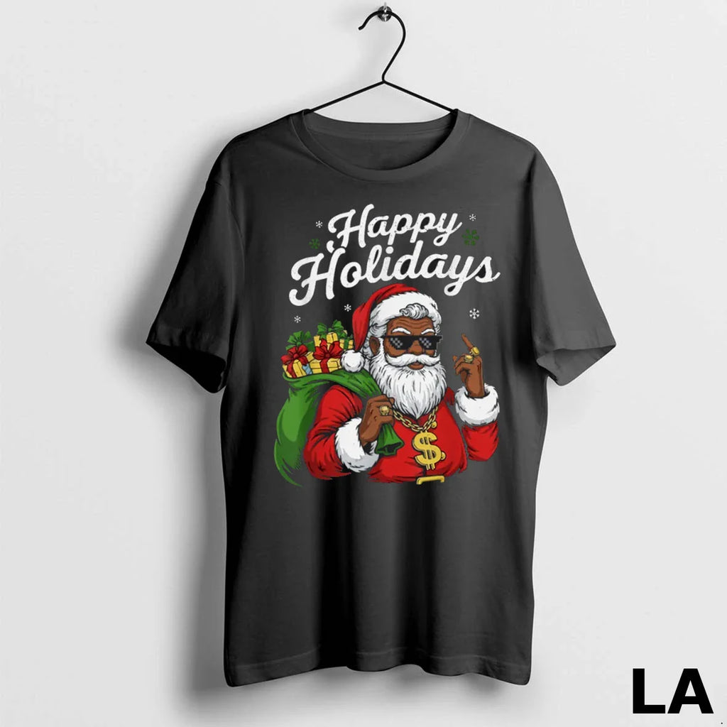 Original African American Santa Claus Black Christmas Cool Happy Xmas