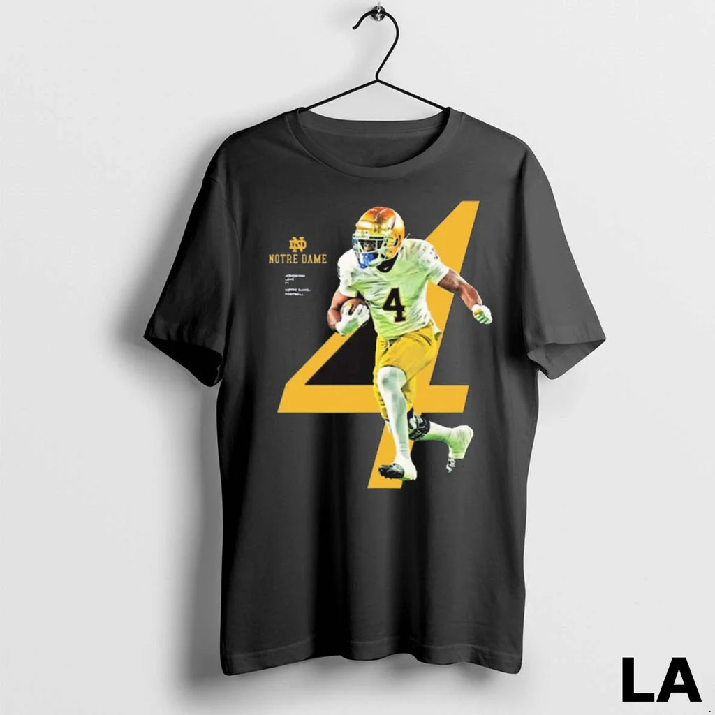 Original Audric Estime Notre Dame Fighting Irish Football Breakthrough Series Nil Art