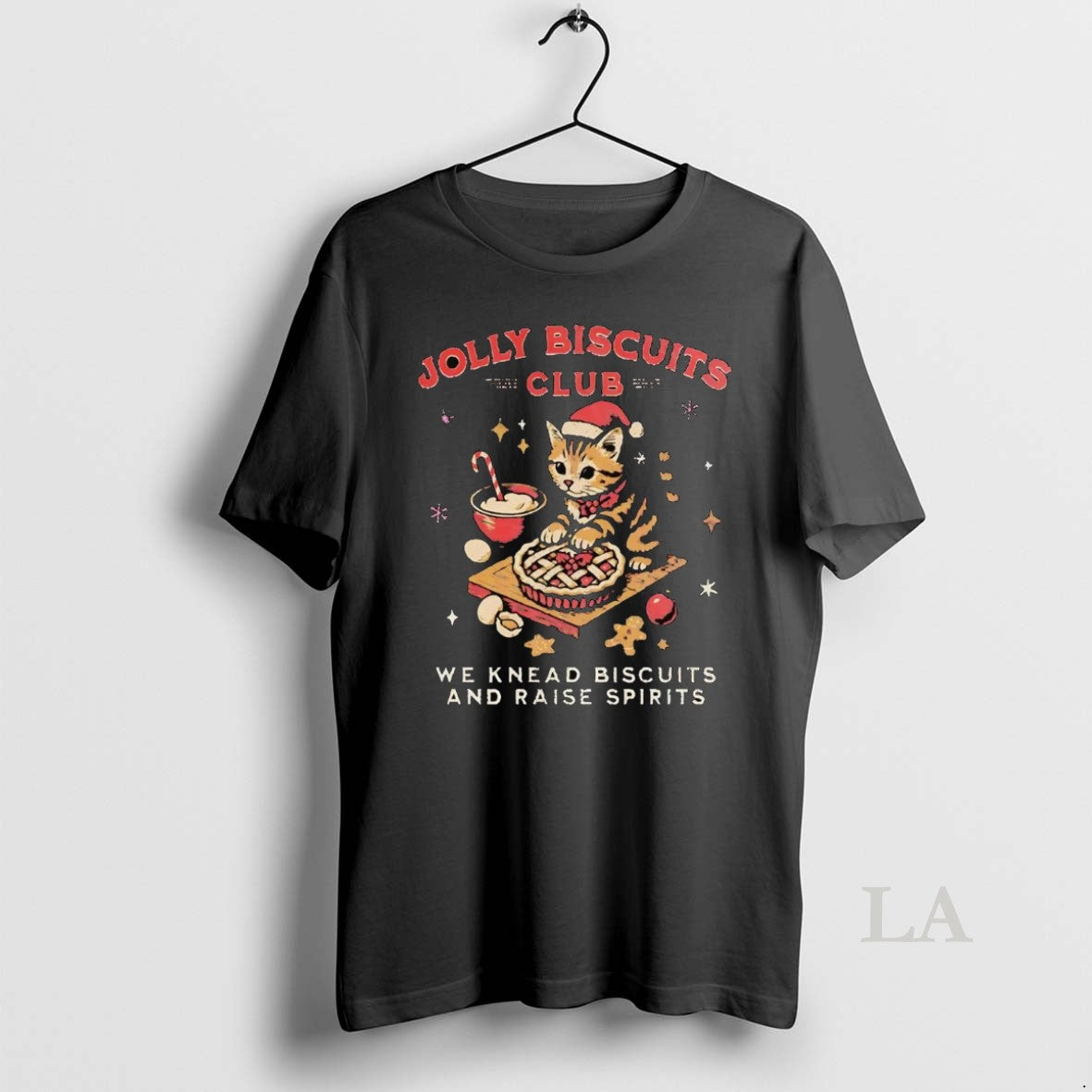 Original Cat Baking Jolly Biscuits Club We Knead Biscuits Raise Spirits Christmas