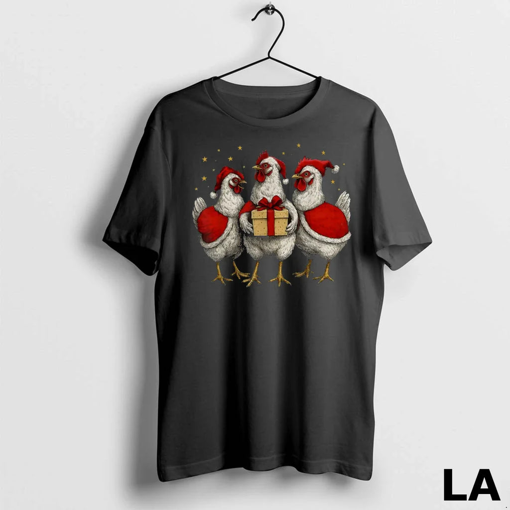 Original Chicken Santa Xmas Tree Farm Merry Christmas