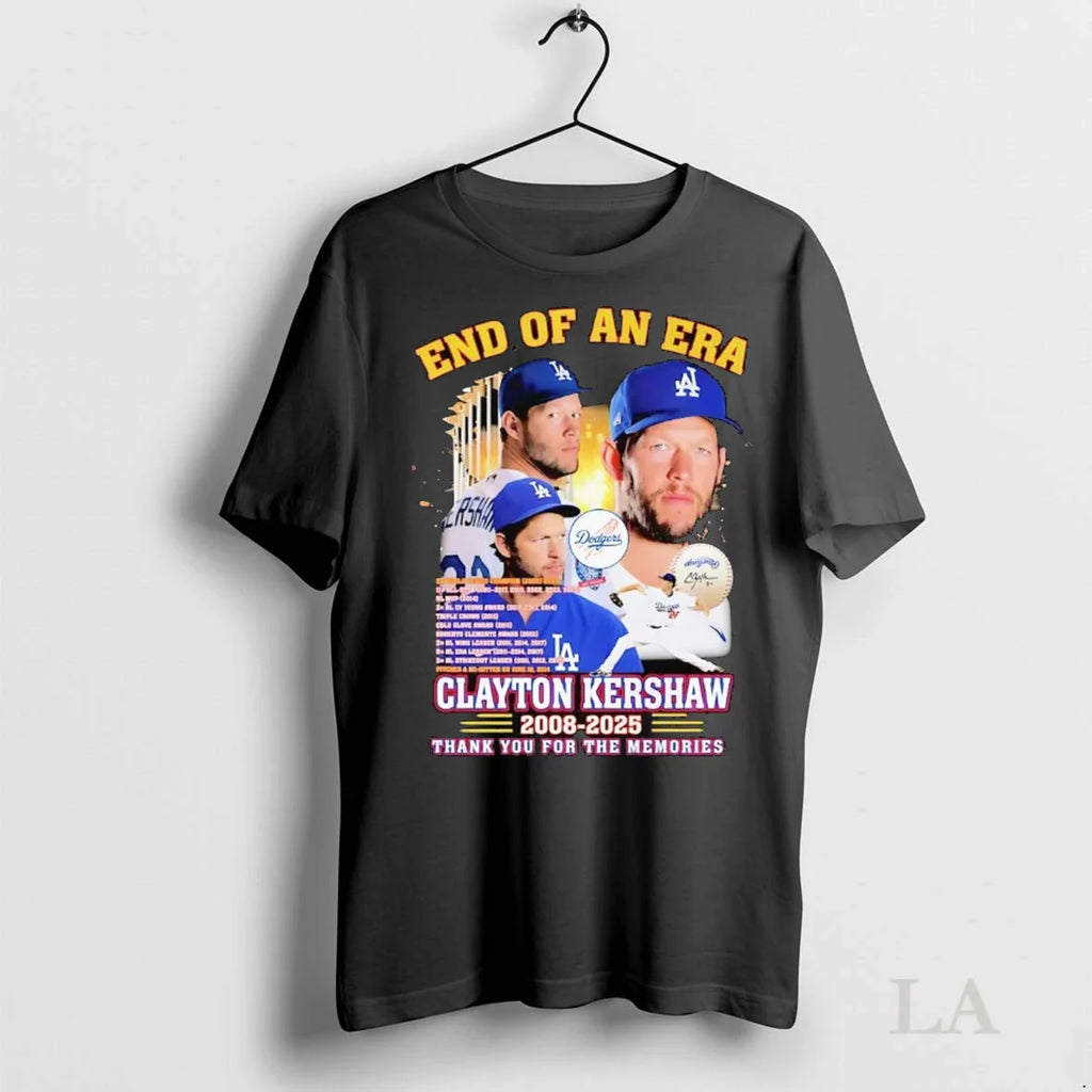Original Clayton Kershaw End Of An Era 2008 2025 Thank You For The Memories