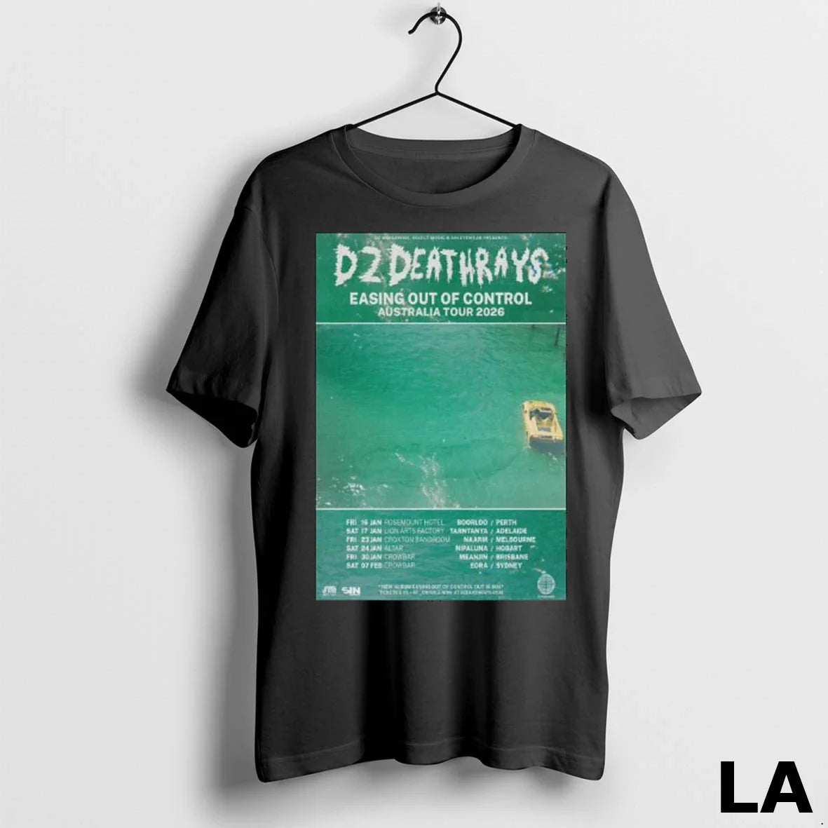 Original Dz Deathrays Easing Out Of Control Australia Tour 2026 Long Sleve