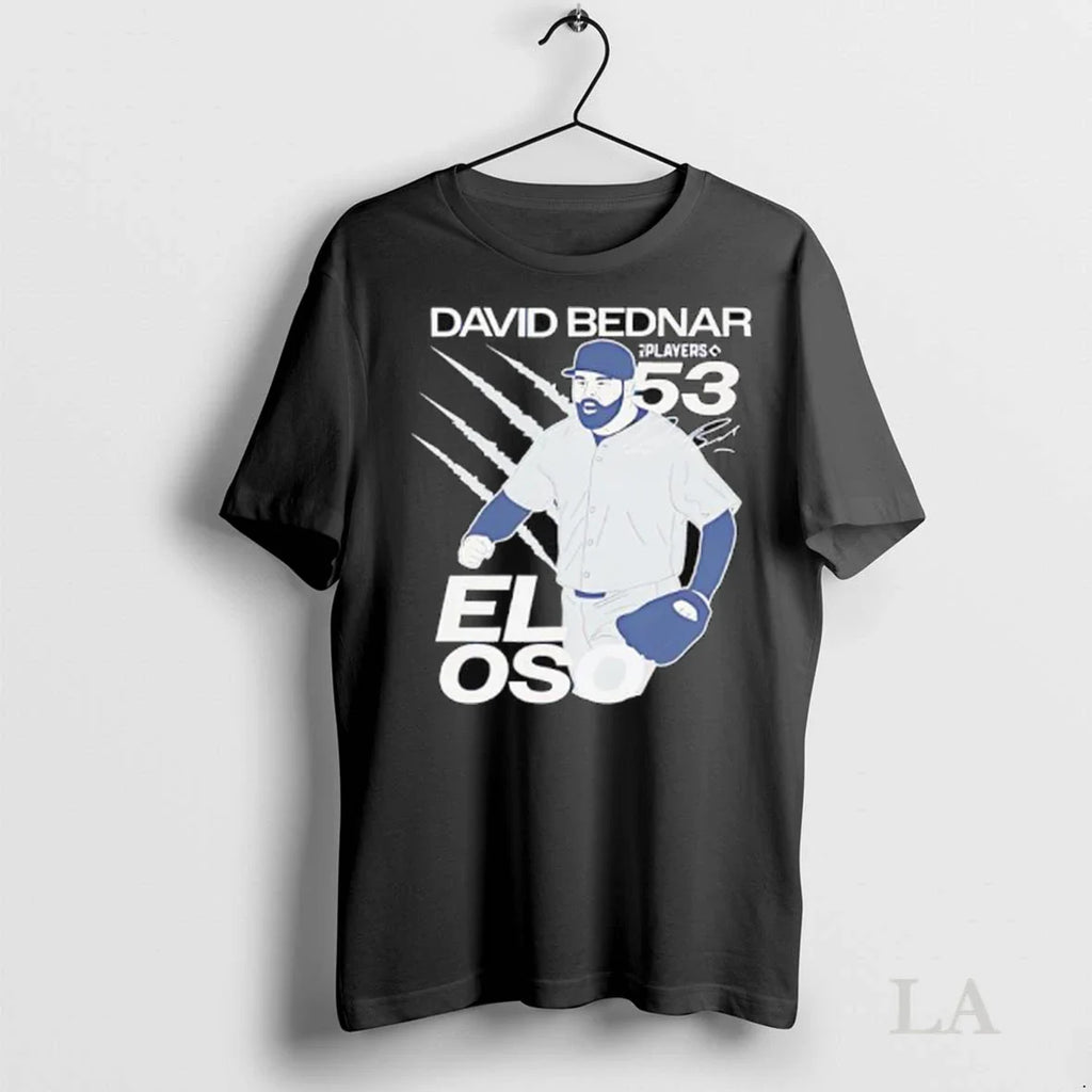 Original David Bednar El Oso Number 53 Signature Graphic Ladies