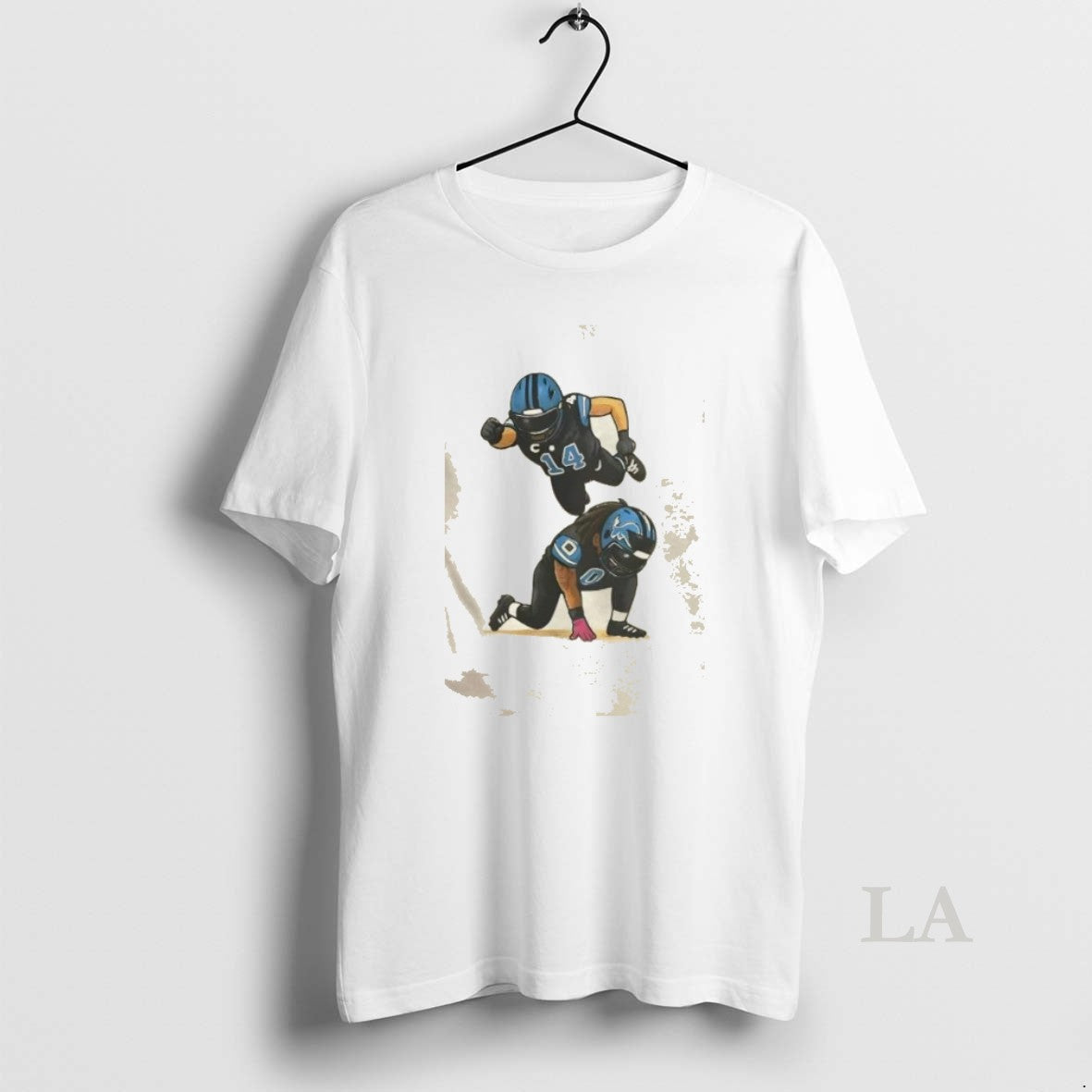 Original Detroit Lions Football St Brown And Gibbs Superheroes Caricature