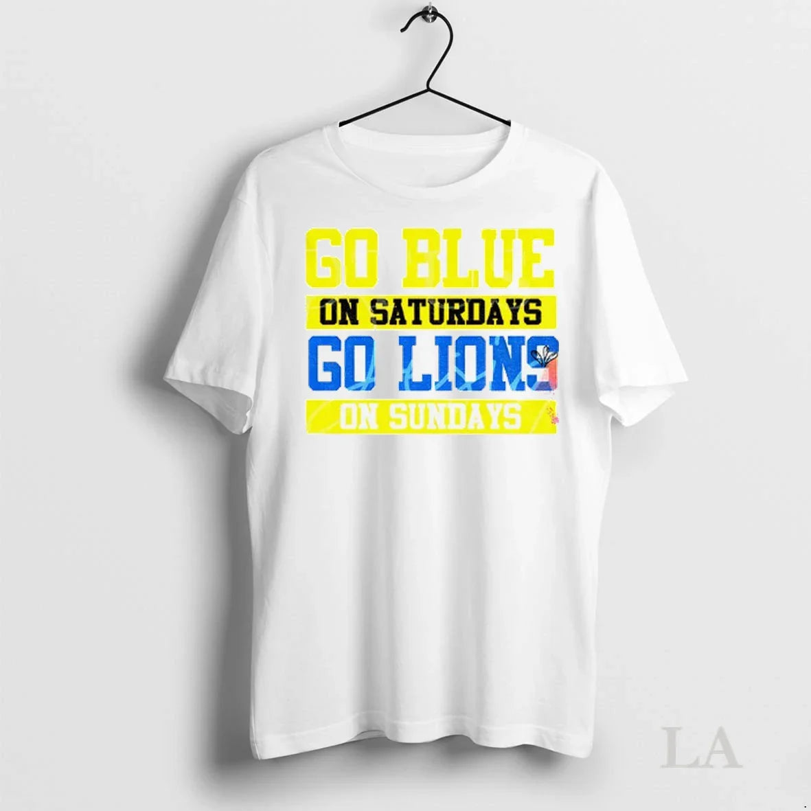 Original Detroit Lions Go Blue On Saturdays Go Lions On Sundays