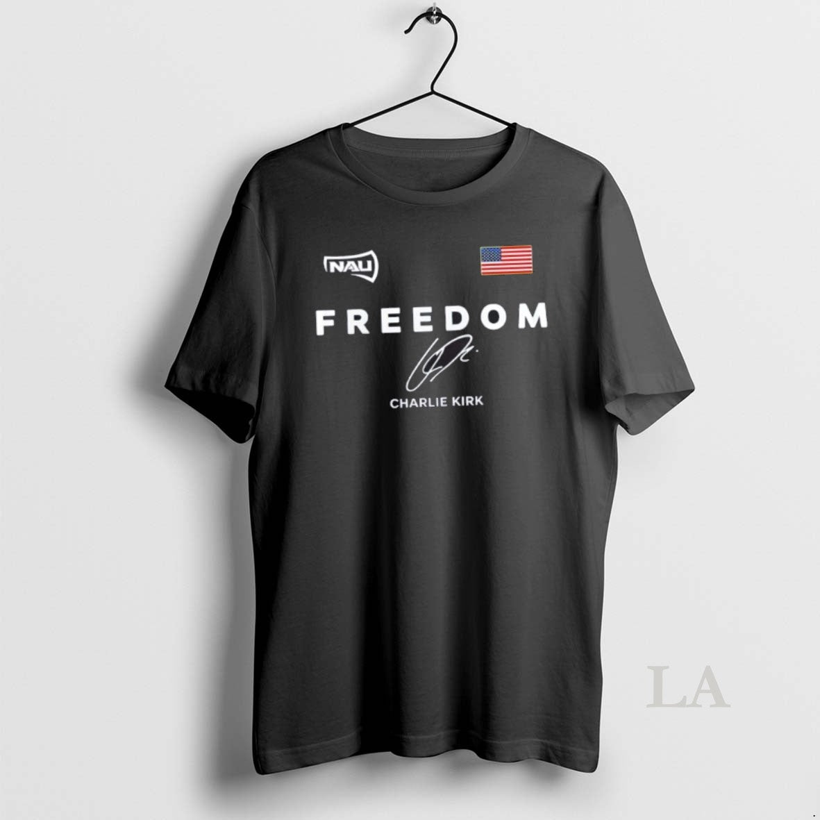Original Freedom Charlie Kirk X Northern Arizona Lumberjacks Its All About Jesus 2 Sided
