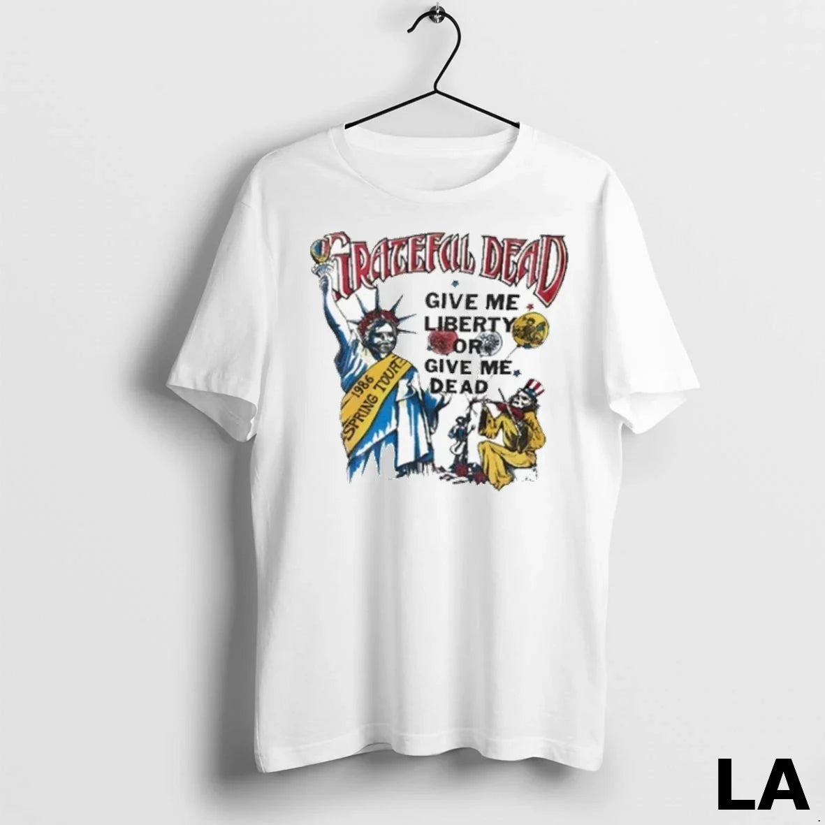 Original Grateful Dead 1986 Spring Tour Give Me Liberty Or Give Me Dead Lot