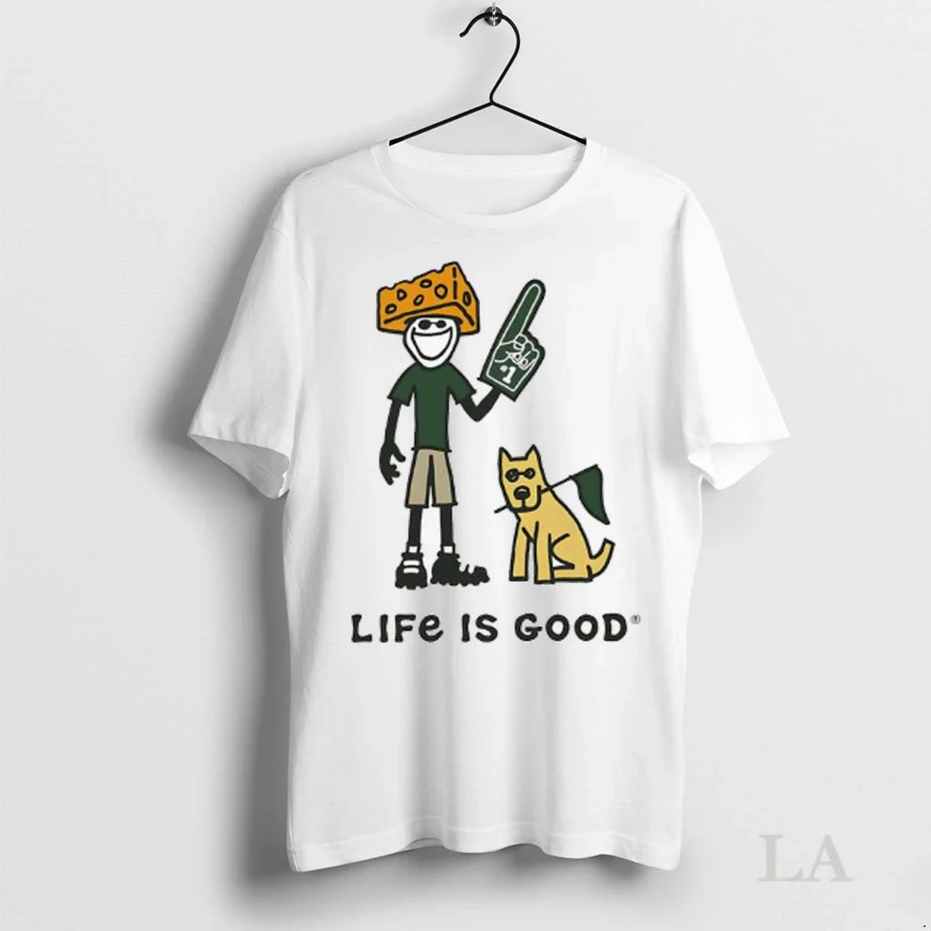 Original Green Bay Packers Lambeau Field Life Is Good Cheesehead Ladies