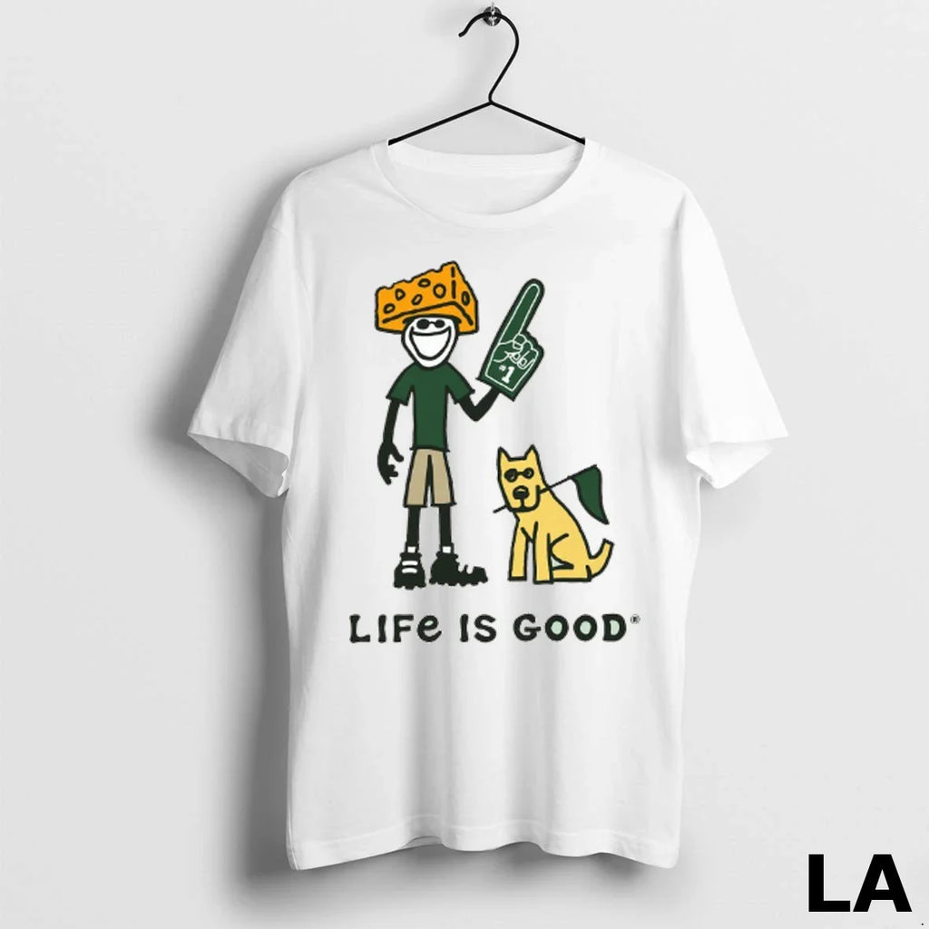 Original Green Bay Packers Lambeau Field Life Is Good Cheesehead Painting