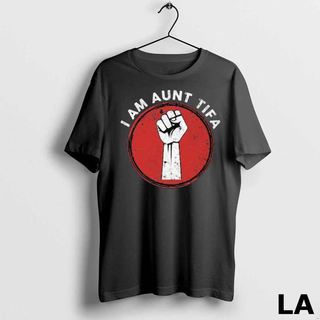 Original I Am Aunt Tifa Raised Fist Long Sleve