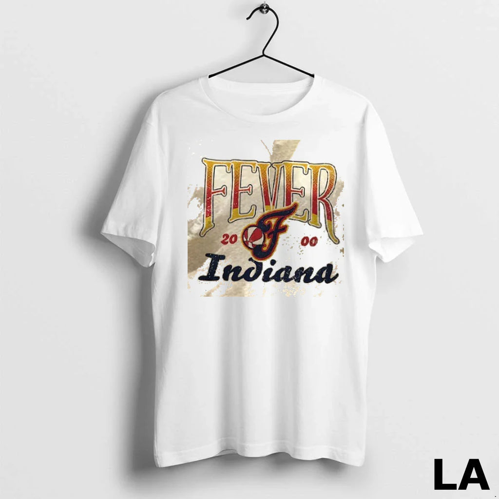 Original Indiana Fever Basketball 2000 Sky High Fleece Crew 2 Sided