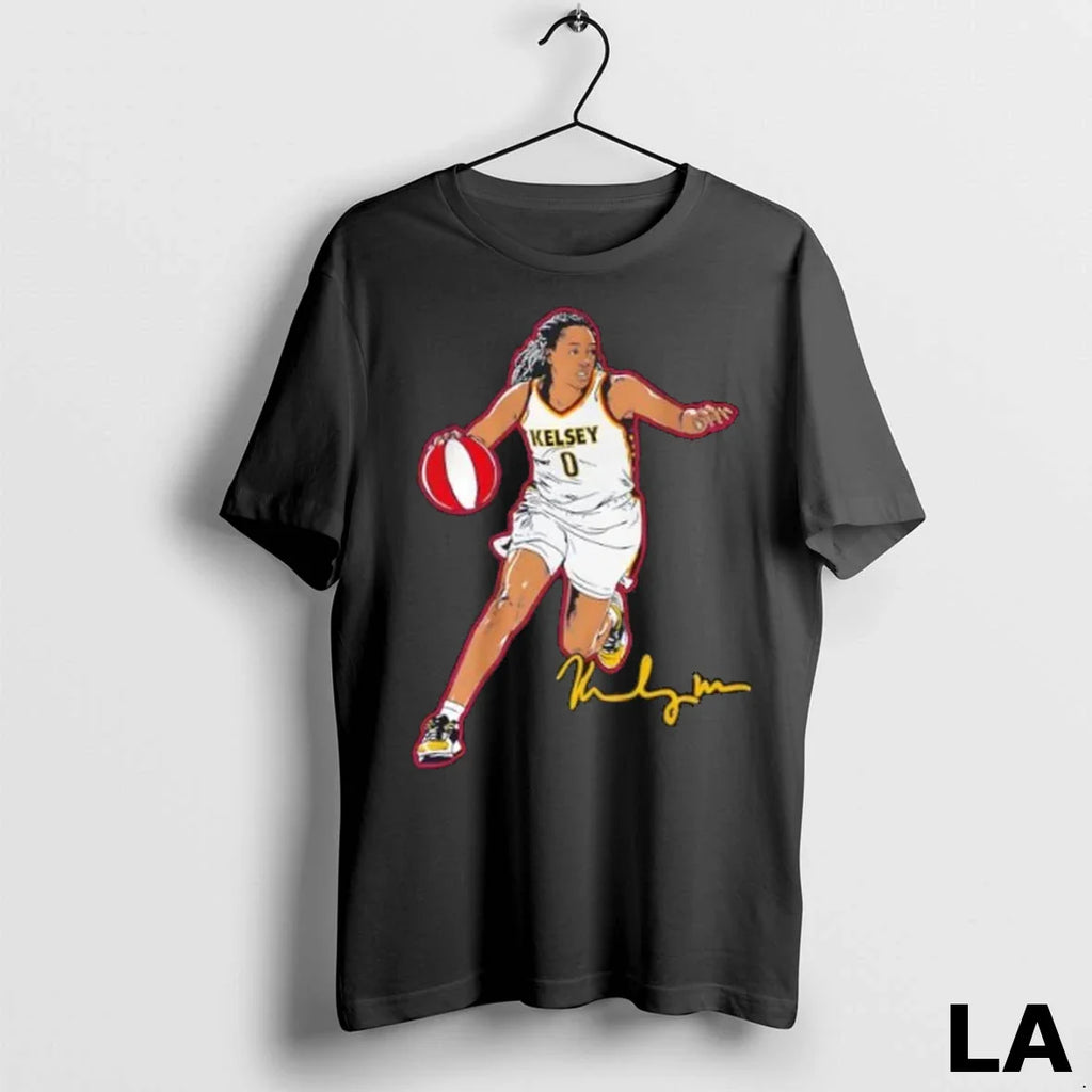 Original Indiana Fever Kelsey Mitchell Superstar Pose Signature