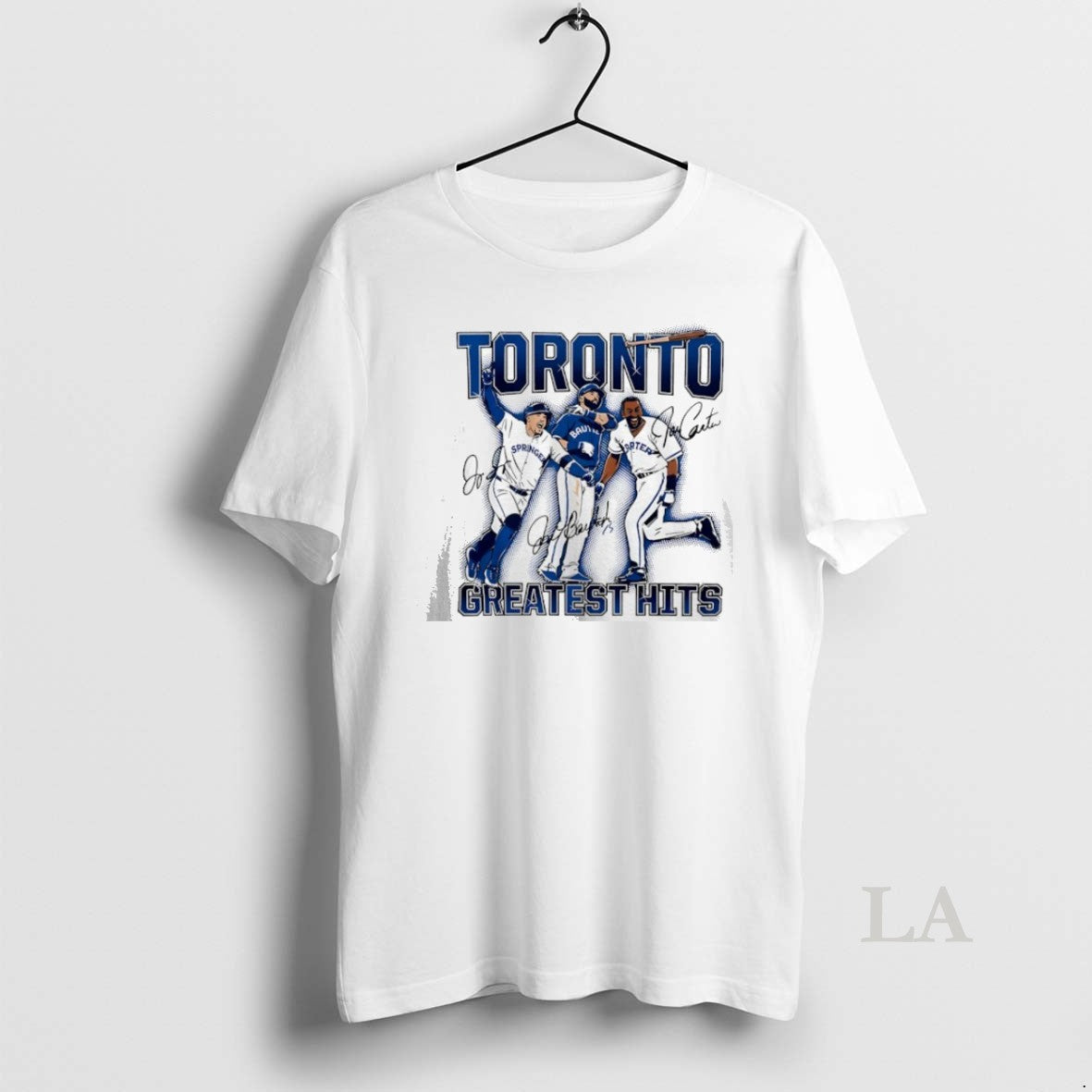 Original Joe Carter Jose Bautista And George Springer Toronto Blue Jays Greatest Hits Signature
