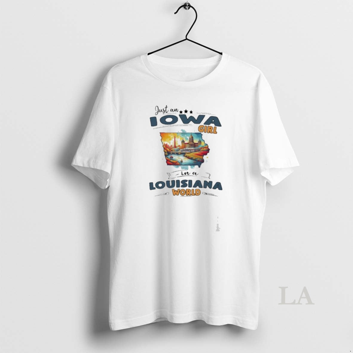 Original Just An Iowa Girl In A Louisiana World Retro
