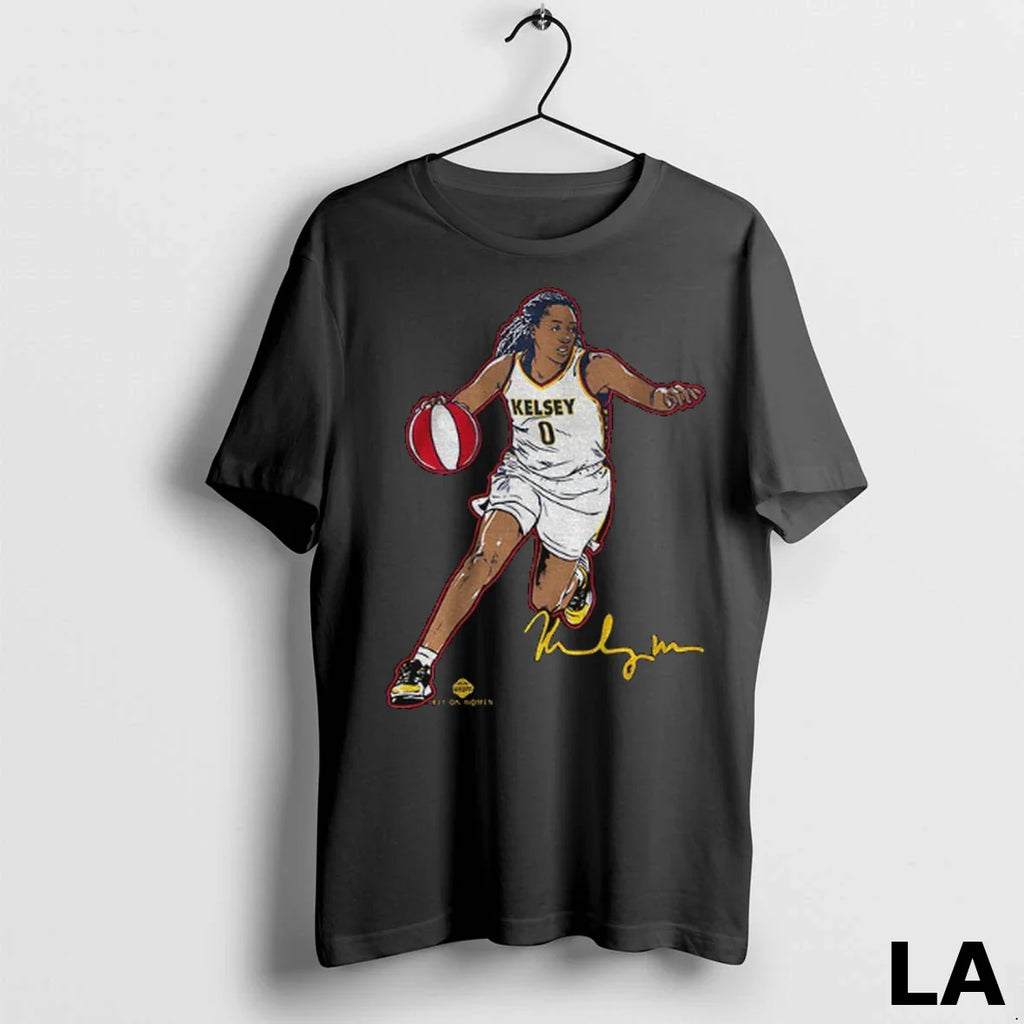 Original Kelsey Mitchell Superstar Pose Indiana Fever Wnba Basketball Signature