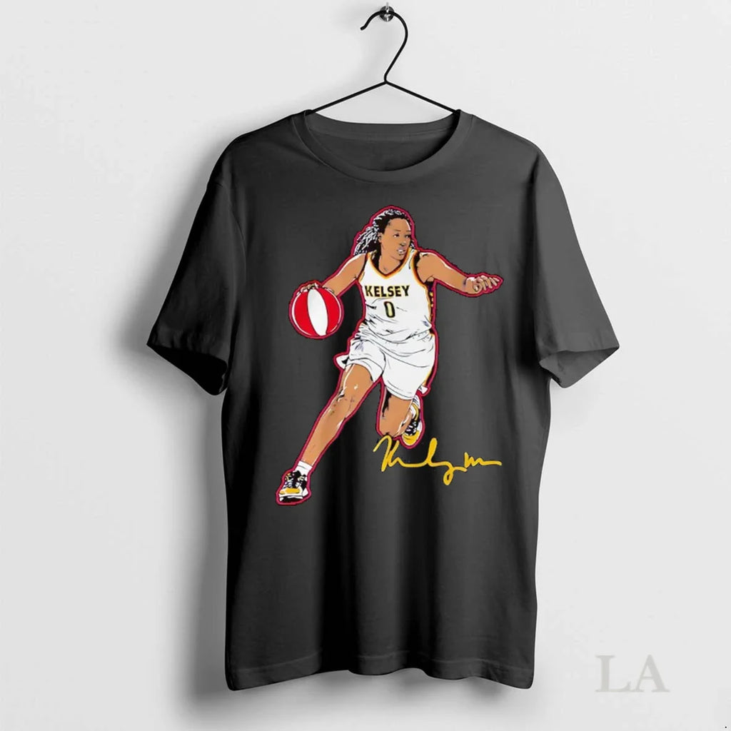 Original Kelsey Mitchell Dribbling Pose Signature Indiana Fever