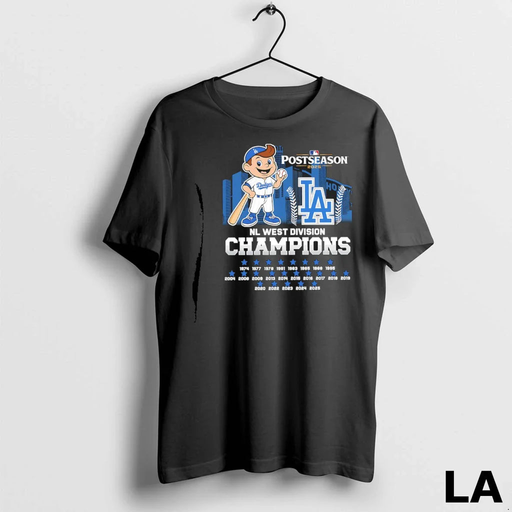 Original Los Angeles Dodgers 2025 Nl West Division 23x Champions Mascot