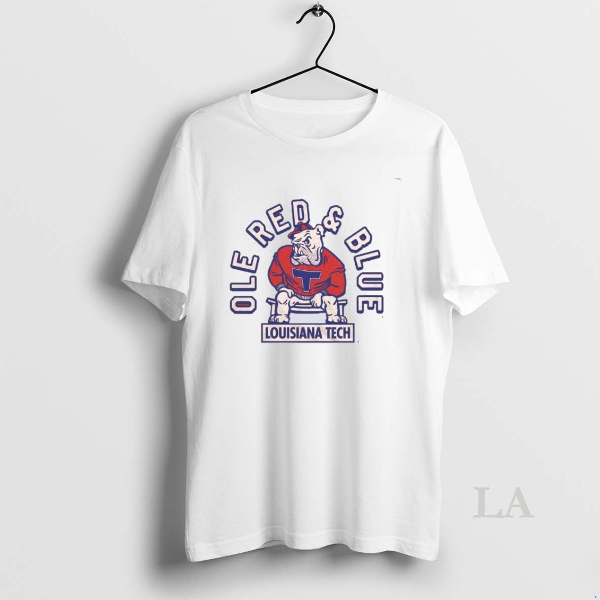 Original Louisiana Tech Ole Red And Blue Vintage