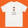 Original Mii Need Cigarette Funny Wii Shirt Funny Mii Wii Shirt Him Her Menswear Cotton Classic Casual Basic Short Sleeve T-Shirts