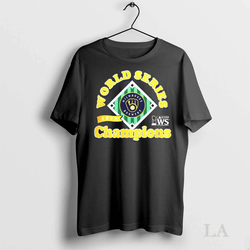 Original Milwaukee Brewers Baseball 2025 World Series Champions Trophy Logo