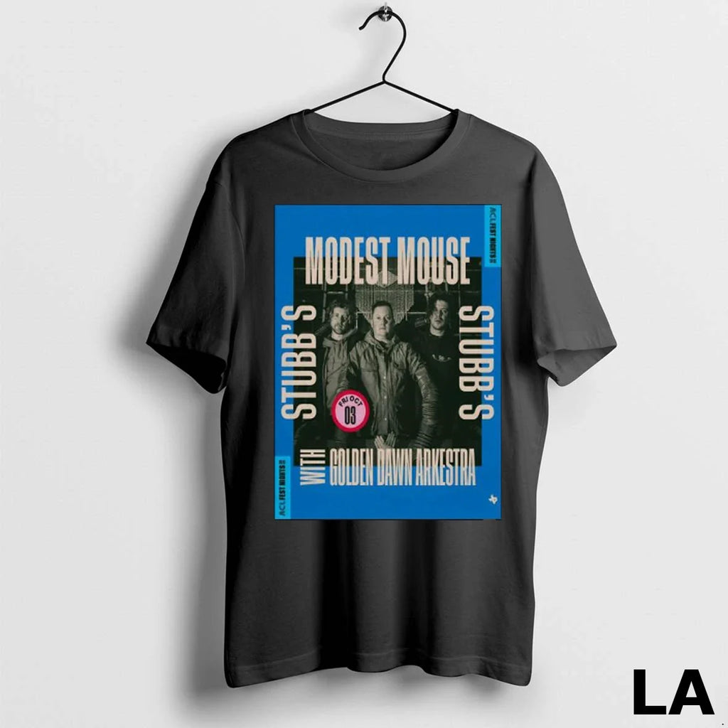 Original Modest Mouse October 3 2025 Stubbs Waller Creek Amphitheater In Austin Tx Long Sleve