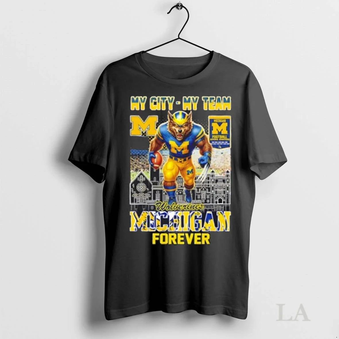 Original My City My Team Michigan Wolverines Forever Football Mascot