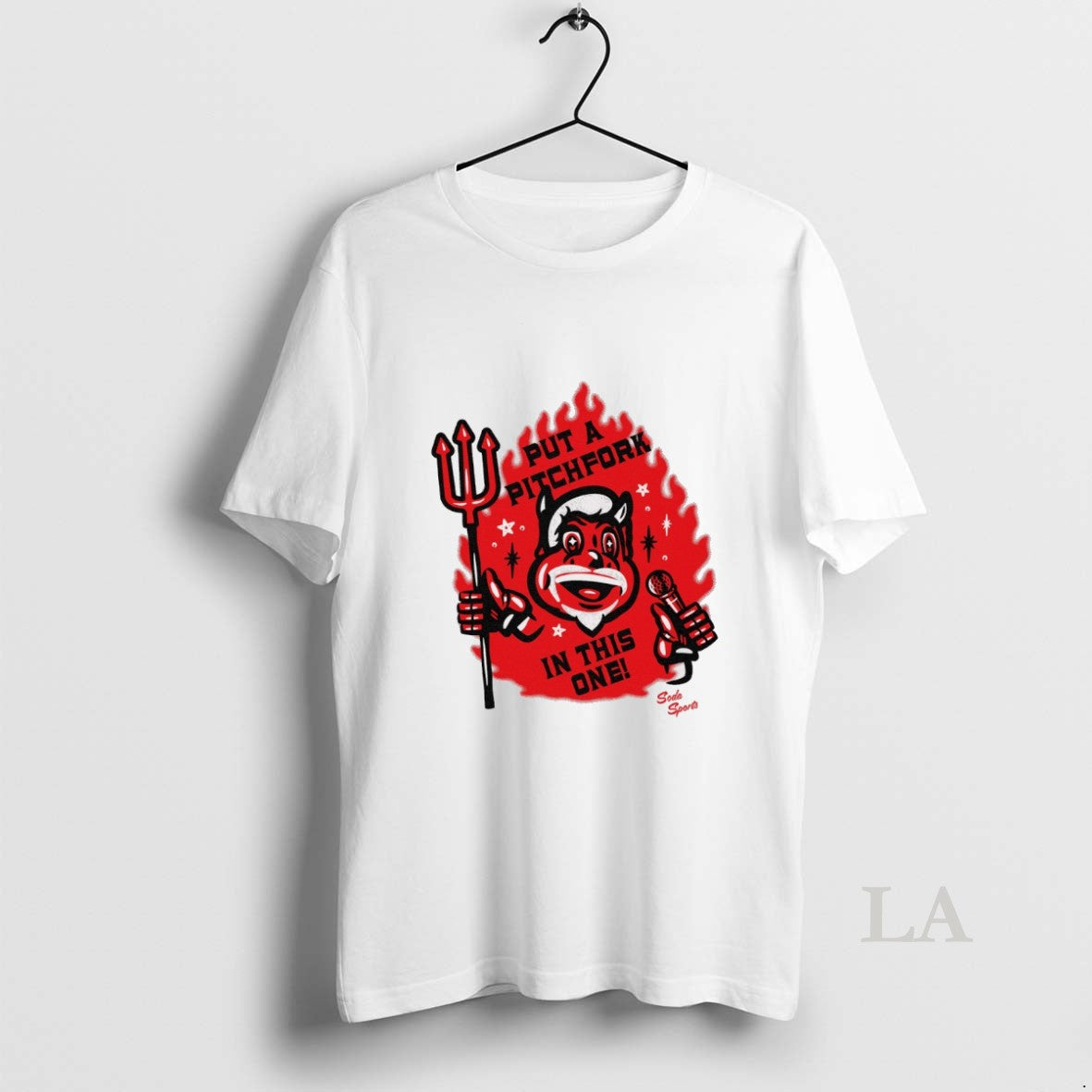 Original New Jersey Devils Hockey 2025 Put A Pitchfork In This One Mascot