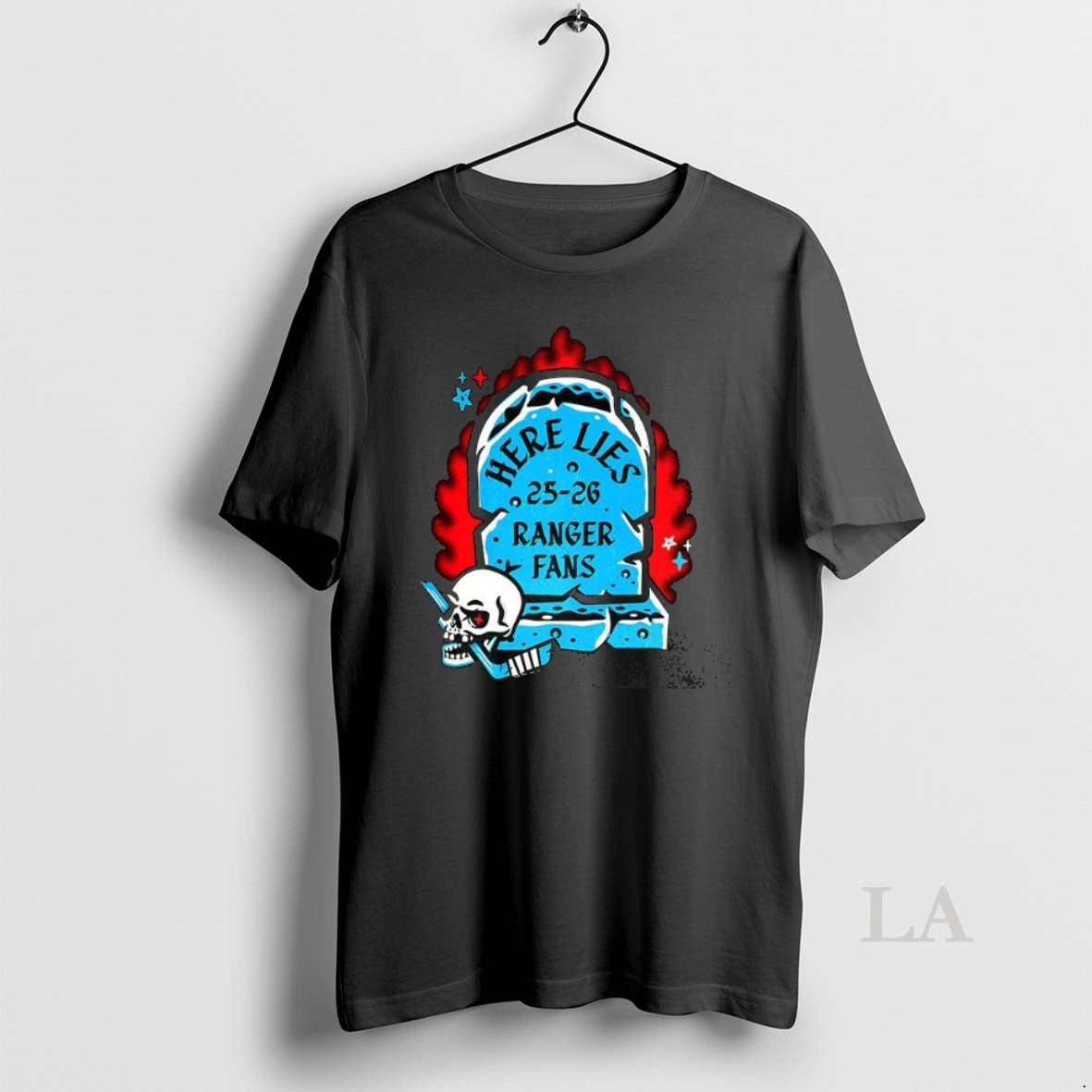Original New York Rangers Hockey Here Lies 2025 2026 Ranger Fans Tombstone Halloween