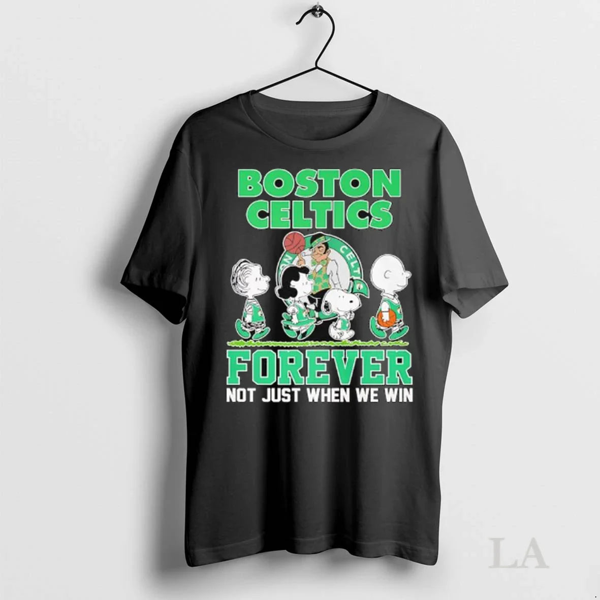 Original Peanuts Comic Characters Boston Celtics Forever Not Just When We Win Ladies
