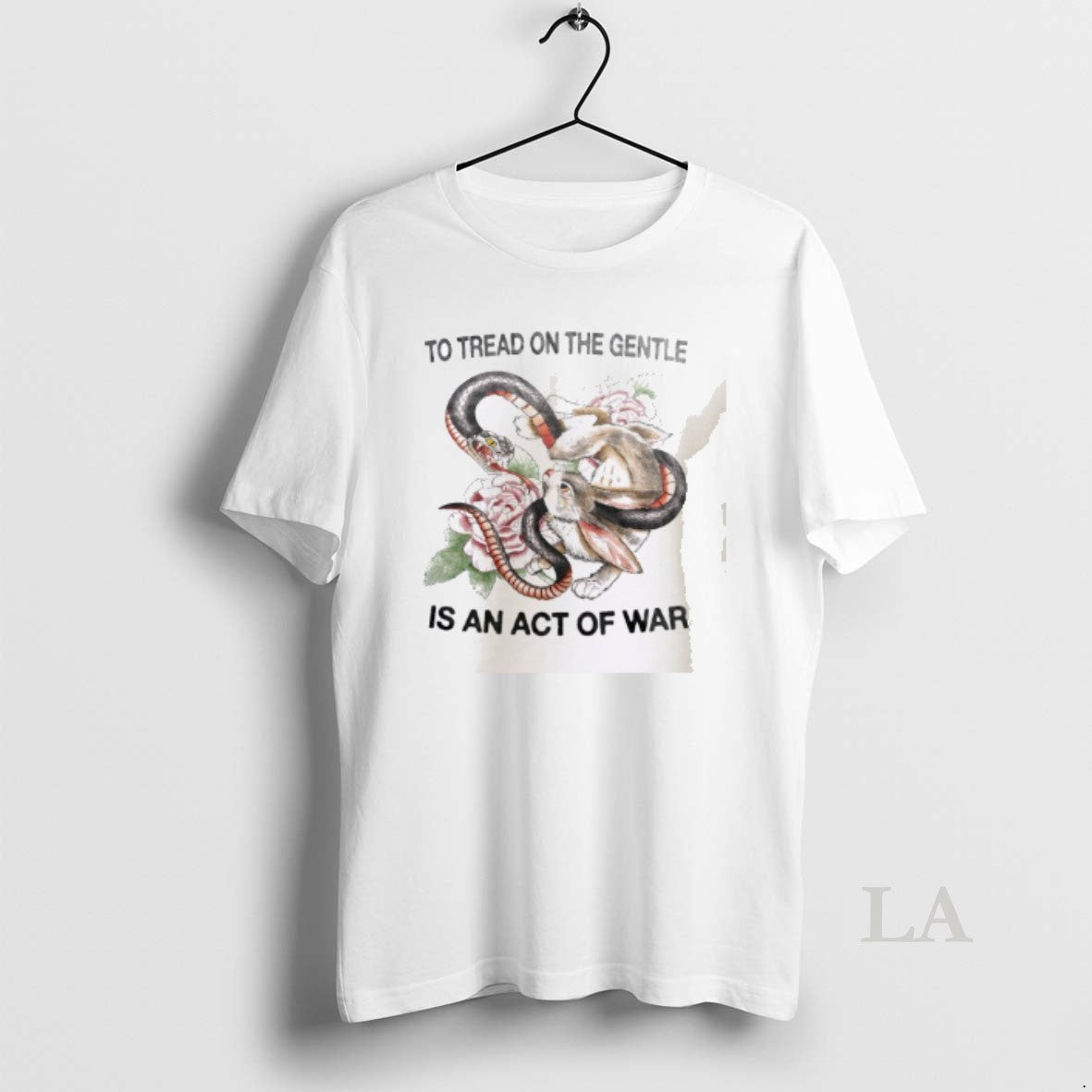 Original Rabbit And Snake To Tread On The Gentle Is An Act Of War
