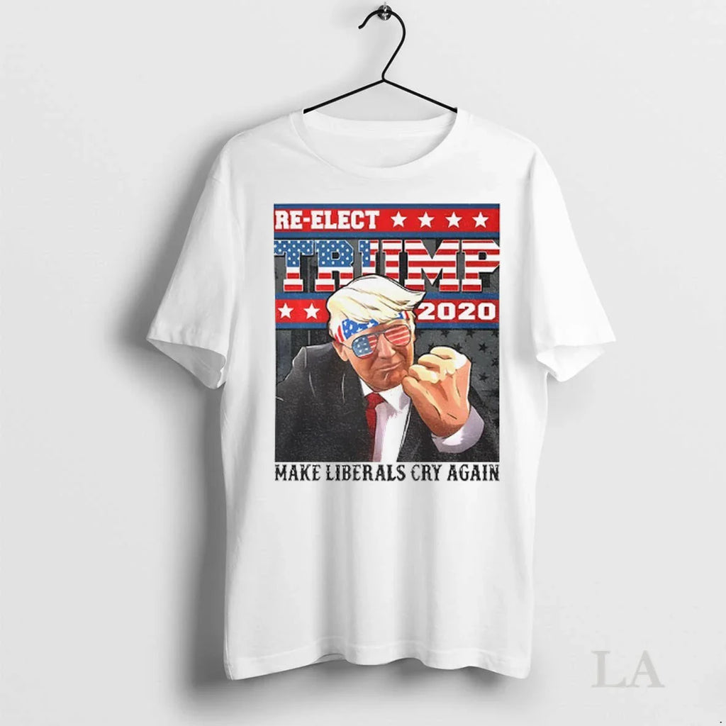 Original Re Elect Trump 2020 Make Liberals Cry Again American Flag