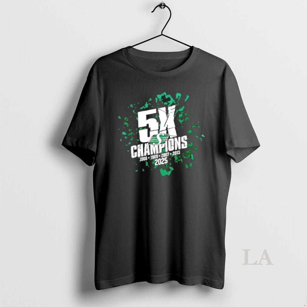 Original Saskatchewan Roughriders 2025 Grey Cup 5x Champions Sided (1)