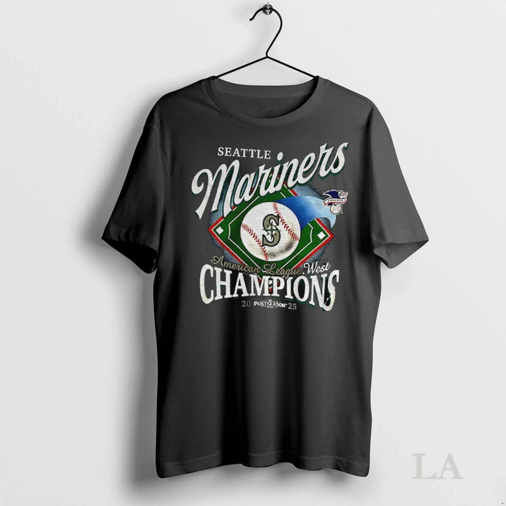 Original Seattle Mariners Mlb Baseball American League West Champions Postseason 2025