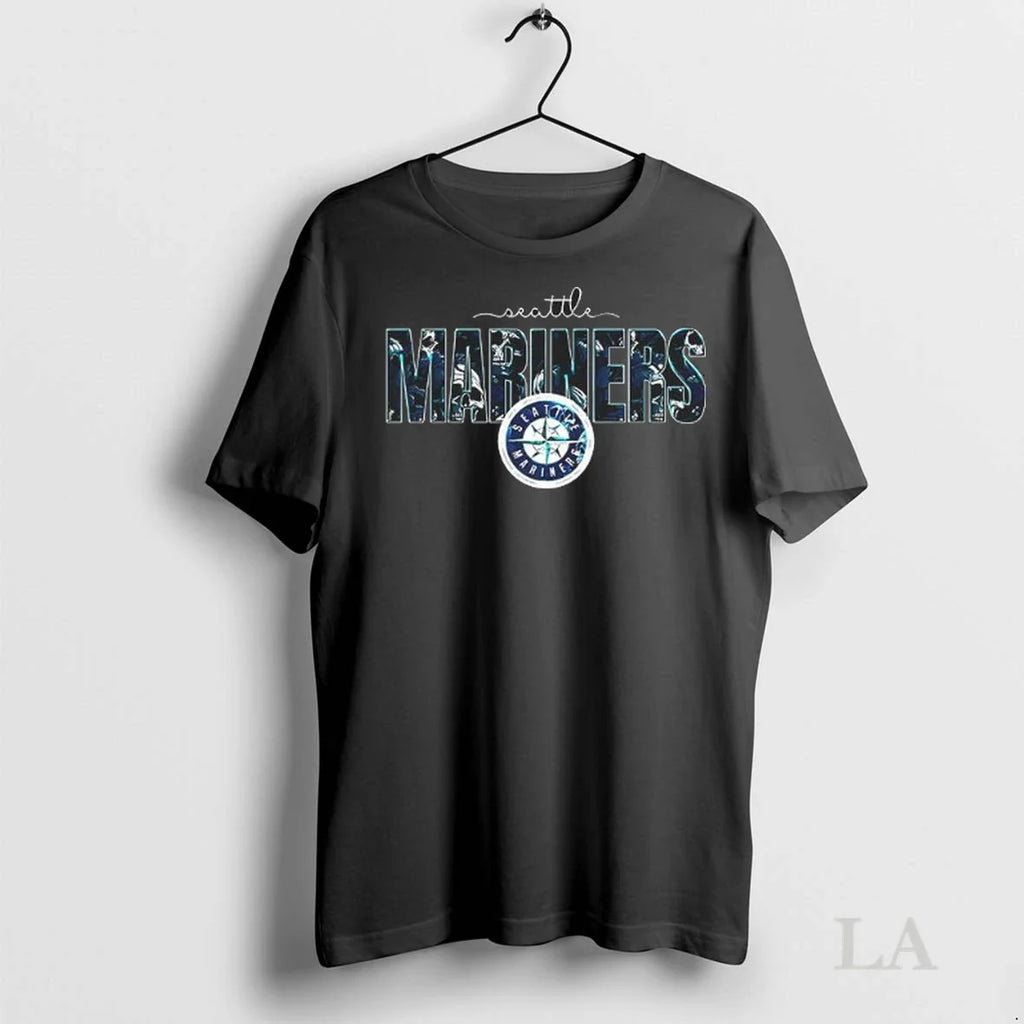 Original Seattle Mariners Skulls Floral Graphic Baseball