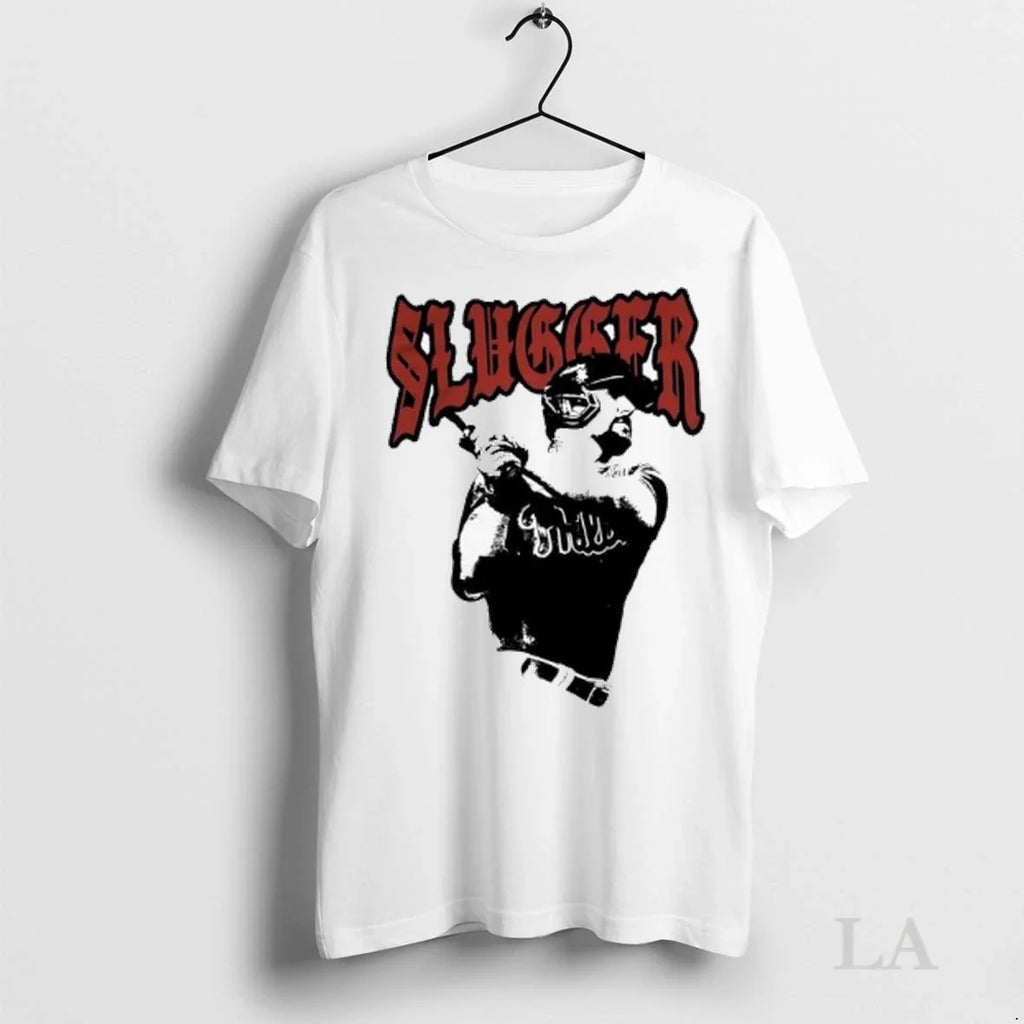 Original Slugger Kyle Schwarber Philadelphia Phillies Jersey Graphic Ladies