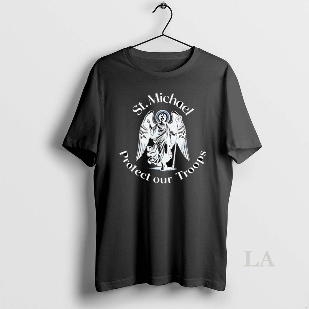 Original St Michael Protect Our Troops Long Sleve